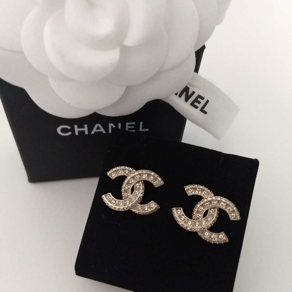 Chanel stud earrings